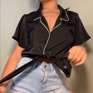 Classy button up with tie